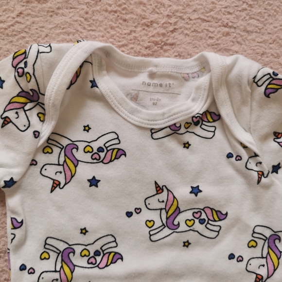 4/25 Danish BRAND name it baby Unicorn Onesies - Picture 5 of 5